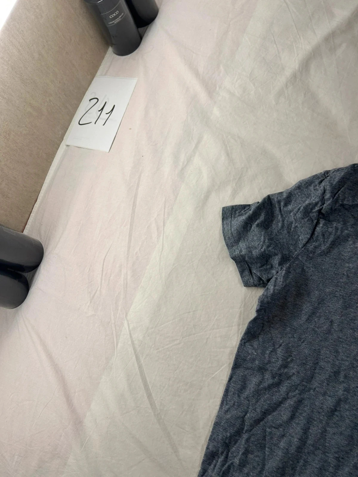 Polo azul marinho cinza gémo slim fit – photo 3